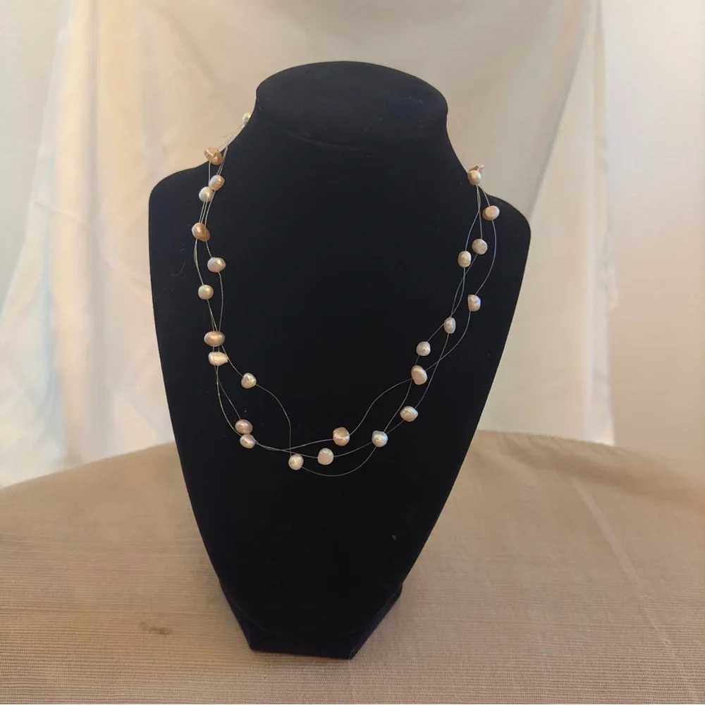 Freshwater pearl necklaces (four) - Picture 4 of 4